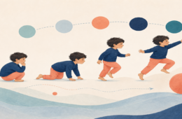 Bambino che organizza progressivamente una sequenza motoria, dall’idea all’azione