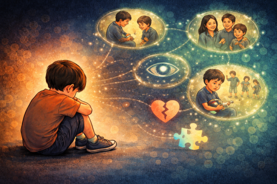 Bambino che non guarda