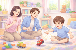 Bambino che non condivide i giochi