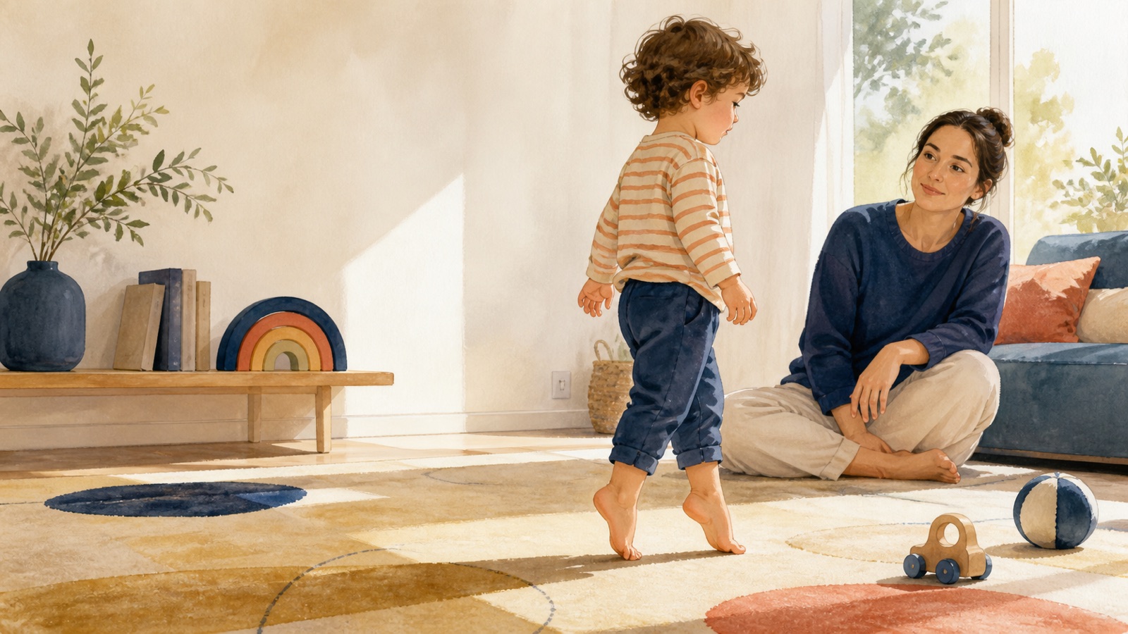 Bambino che cammina sulle punte: quando osservare e quando chiedere aiuto